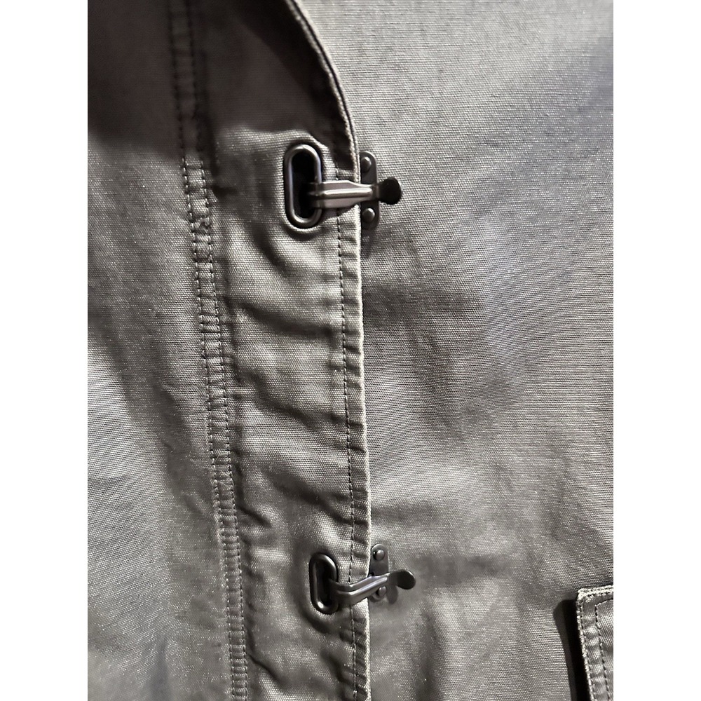 Madewell Black Coated‎ Rain Jacket Style #A1932 SZ Medium - Picture 3 of 5
